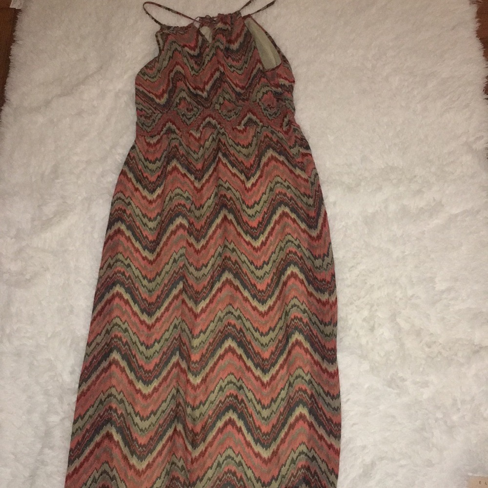 Halted maxi dress